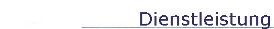 Dienstleistung